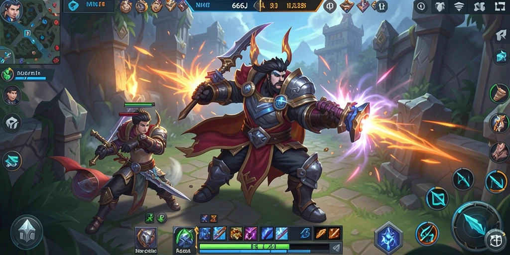 Tangkapan layar menunjukkan aksi seru dalam gameplay <strong>666J</strong>.