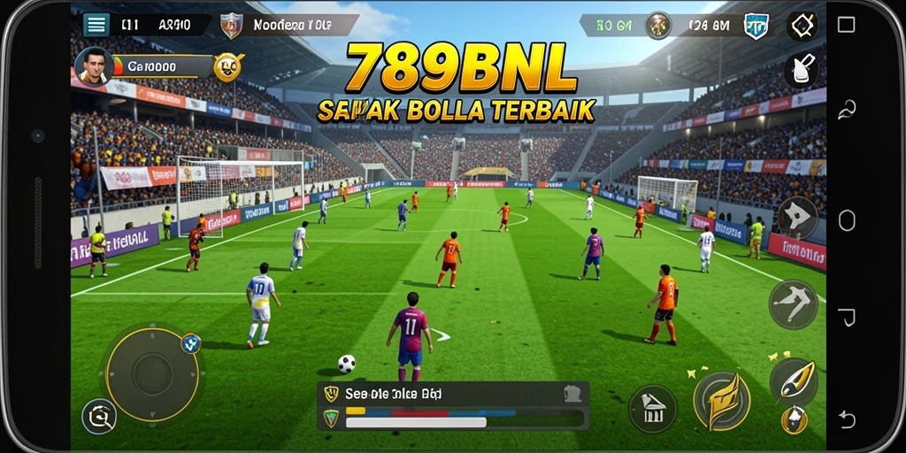 Tampilan gameplay 789BNL yang mendebarkan dan penuh aksi sepak bola.