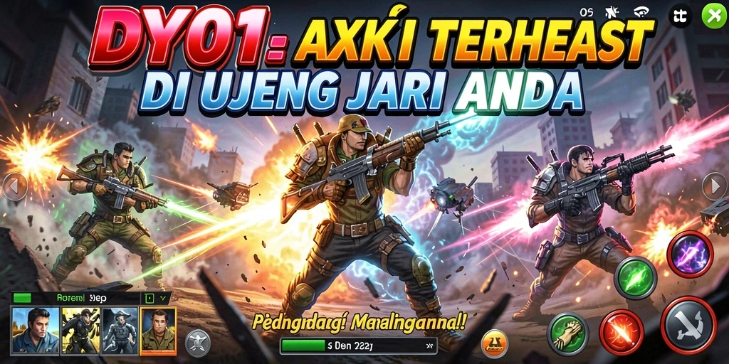 Tampilan gameplay intens dari DY01 yang penuh aksi.