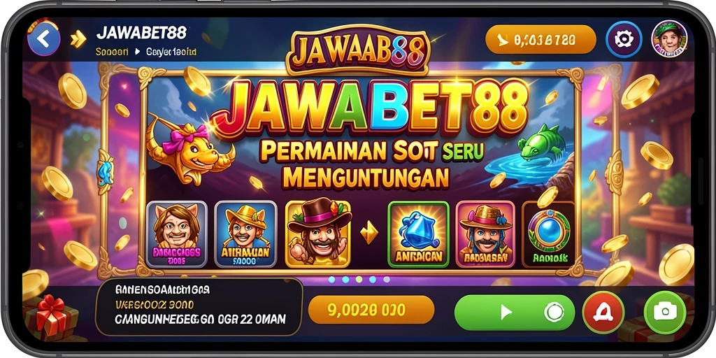 Tampilan gameplay menarik dari JAWABET88 yang menunjukkan berbagai pilihan Slot.