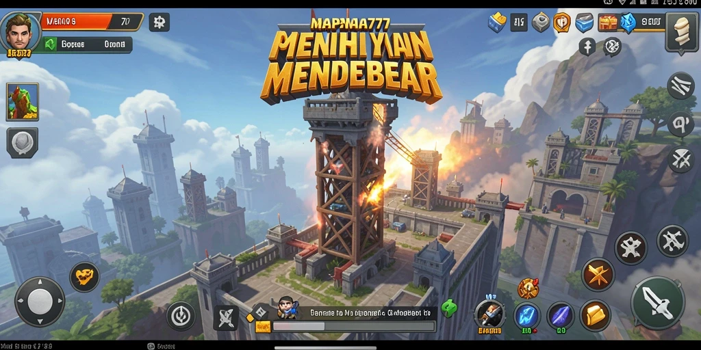 Tampilan gameplay MAPNA777 yang mendebarkan dalam Tower Defense.