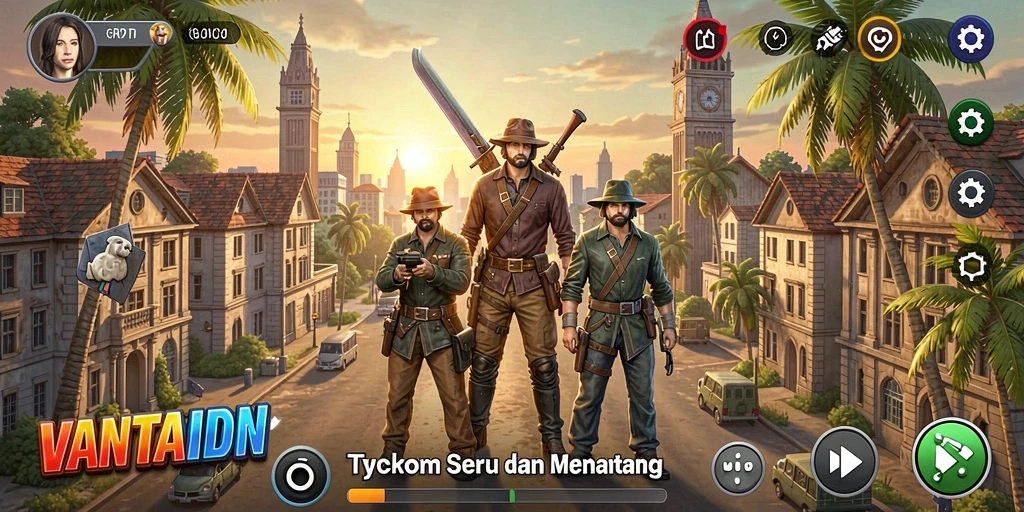 Tampilan gameplay VANTAIDN yang menarik dengan grafik yang memukau.