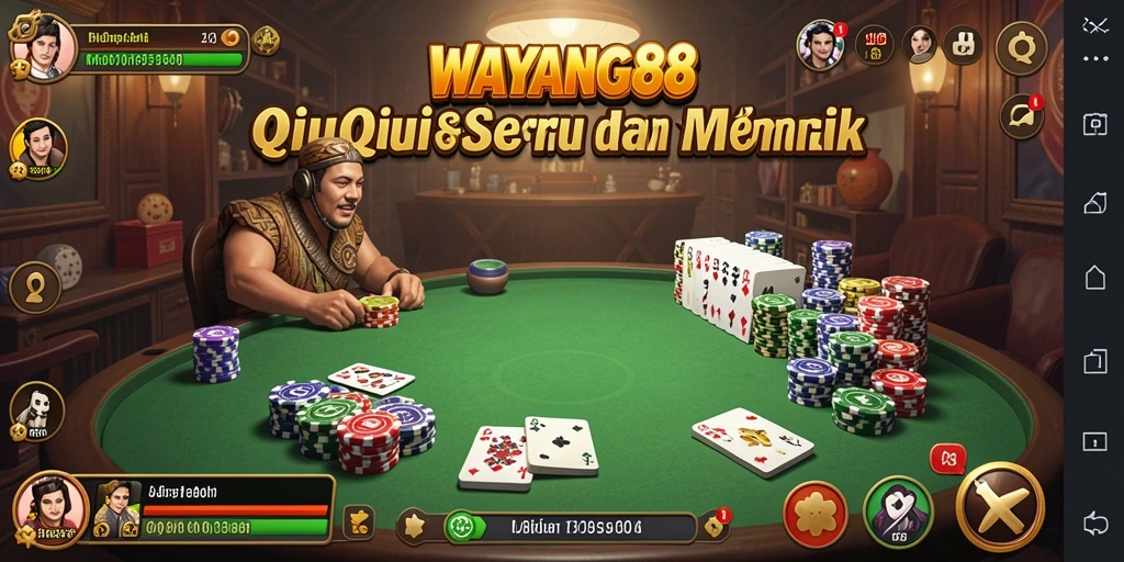 Tampilan gameplay QiuQiu yang mendebarkan dari WAYANG88.